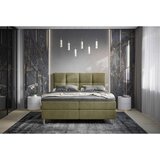 Esposa POSTELJA Z VZMETNICO 140 cm x 200 cm , tekstil olivno zelena | Shoptok.si