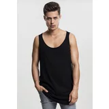 UC Men Loose Tank with long shape and open edge black