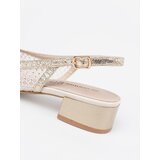 GOODIN Gold sandals with mesh detail | Shoptok.si