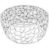 Maison Chic Klubska mizica - kavna mizica - Nizka mizica iz litega aluminija 70x30 cm srebrna, (21755299) | Shoptok.si