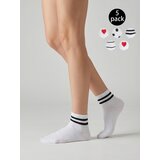 Sinsay Set čarapa sa srcima, prugama i točkicama 5 pack | shoptok.hr