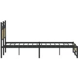  Posteljni okvir brez vzmetnice hrast 150x200 cm inženirski les, (21829222) | Shoptok.si