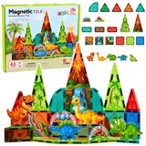 Magnetic Construction Blocks Dinosaurs Volcano Colorful 43 pcs. | shoptok.hr
