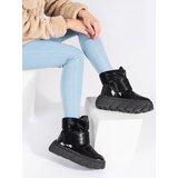 SEASTAR Black insulated women's snow boots with a thick sole | Shoptok.si