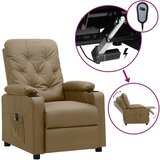  Električni naslonjač od umjetne kože boja cappuccina | shoptok.hr