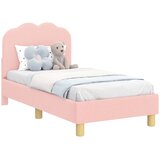  Okvir kreveta za malu djecu s naslonom Ružičasta 70 x 140 cm | shoptok.hr