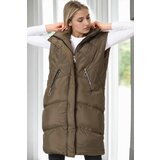 Dewberry Z6743 WOMEN'S VEST-KHAKI-1 Cene