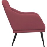  Fotelja crvena boja vina 63 x 76 x 80 cm od tkanine - boja crnog vina 1 | shoptok.hr