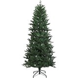  Umjetno božićno drvce s kuglicom 150 cm 150 LED lampica - Zelena 150 cm s LED-ima i ružičastim lopticama | shoptok.hr