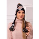 Kesi Women's cap with long ears Eunika K322 black+gray Cijene