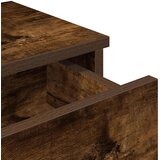vidaXL Stenska polica s predali dimljen hrast 100x37,5x19 cm inž. les | Shoptok.si