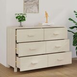  Komoda HAMAR boja meda 113 x 40 x 80 cm od masivne borovine | shoptok.hr