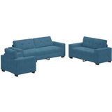  Set sofe 3 pcs Plava 221 x 80 x 80 cm Baršun | Eponuda.com