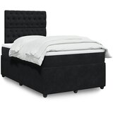  Krevet box spring s madracem crni 120 x 190 cm baršunasti | shoptok.hr