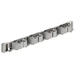 Wall-Mounted Broom Rack Silver 50cm z 4 clipi in 5 kljukami, (5000158296)