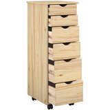  Mobilni ormar Smeđa 34 x 39 x 93,5 cm Čvrsto borovo drvo | shoptok.hr