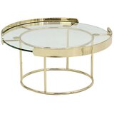 Schafer Schäfer okrugli stakleni stolić zlatni 30 cm Emi | shoptok.hr