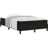 vidaXL Postelja z vzmetnico z vzmetnico Črna 120 x 220 cm blago, (5000123764) | Shoptok.si