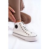 Big Star Damskie Wysokie Ocieplane Trampki Big Star KK274170 Białe | shoptok.hr