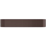 vidaXL Visoka greda iz prašno premazanega jekla 396x100x68 cm rjava | Shoptok.si