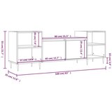TV omarica bela 160x35x55 cm inženirski les, (20914377) | Shoptok.si