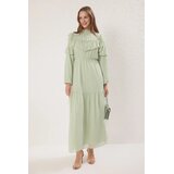 Trendyol Modest Ženska haljina Tctss25Eb00108, Zelena Cene