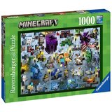 Ravensburger Sestavljanka Video igre 1000 kosov Minecraft Challenge s tehnologijo Soft Click, Ve?barvno, (21552476) | Shoptok.si