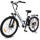 VARUN Električno kolo za vožnjo na delo C26-2, 26", 7,8 Ah odstranljiva baterija, 7 prestav, bela, (5000007862) Cene