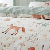 Catherine Lansfield Zelena/bež posteljina za krevet za jednu osobu 135x200 cm Enchanted Twilight Animals – | shoptok.hr