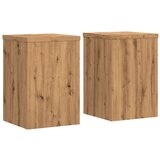 Furnova Stojalo za rastline 2 kosa artisan hrast 20x20x30 cm inž. les, (22014404) | Shoptok.si