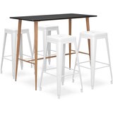  5-dijelni barski set crno-bijeli | shoptok.hr