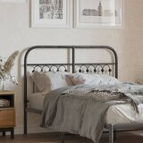 vidaXL Metalno uzglavlje crno 120 cm | shoptok.hr