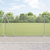 vidaXL zavarena žičana ograda s 7 podignutih stupova 1.2 x 10 m Pocinčana čelika | shoptok.hr