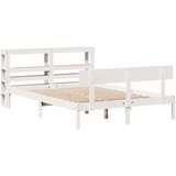  Okvir kreveta bez madraca bijeli 120 x 190 cm masivna borovina - Bijela 120 x 190 cm | shoptok.hr