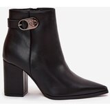 Boto Ladies Ankle Boots With Decorative Detail Black Tharina | ePonuda.com
