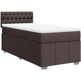 Maison Chic Box spring postelja - Vzmetna postelja z vzmetnico temno rjava 80x200 cm blago SL24031, (21891047) | Shoptok.si