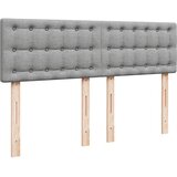 Krevet s oprugama i madracem svjetlosivi 140x190 cm od tkanine | shoptok.hr