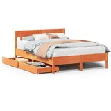 vidaXL Okvir kreveta bez madraca voštano smeđi 160x200 cm od borovine | shoptok.hr