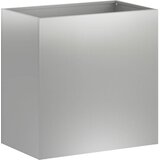  Vrtna saksija Srebrna 50 x 30 x 40 cm Pocinčani čelik | shoptok.hr