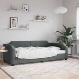 vidaXL Dnevni krevet tamnosivi 90 x 190 cm od tkanine | shoptok.hr