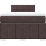  Krevet box spring s madracem tamnosmeđi 120 x 190 cm od tkanine | shoptok.hr