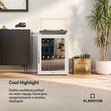 Klarstein Hladnjak za pića Beersafe sa staklenim zrcalnim vratima | 64 x 48 cm | 60 litara | 85 W | Bijela | shoptok.hr