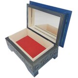  Drvena kutija za nakit plave boje | shoptok.hr