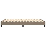  Okvir za krevet s oprugom smeđesivi 140x200 cm od tkanine | Eponuda.com