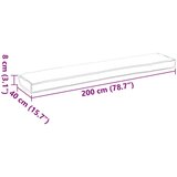 Vanjski Blazina za klop Tropska džungla 200x40x8 cm Oxford tkanina, (22090577) | Shoptok.si