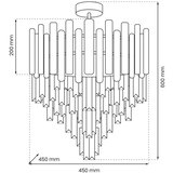  Luster na šipci MADISON 9xE14/40W/230V zlatna | Eponuda.com