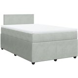 Maison Chic Box spring postelja - Vzmetna postelja z vzmetnico svetlo siva 120x190 cm žamet SL11830, (21904595) | Shoptok.si