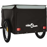 vidaXL Teretna prikolica za bicikl crno-siva 45 kg željezna | shoptok.hr