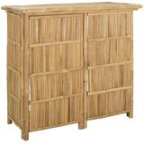  Vanjski bar stol i stolice 3 kom. 2-sjedala Prirodna Bambus Smeđa 115 x 55 x 105 cm | shoptok.hr