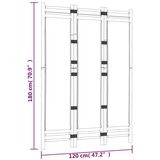  Sklopiva sobna pregrada s 3 panela 120 cm od bambusa i platna | shoptok.hr